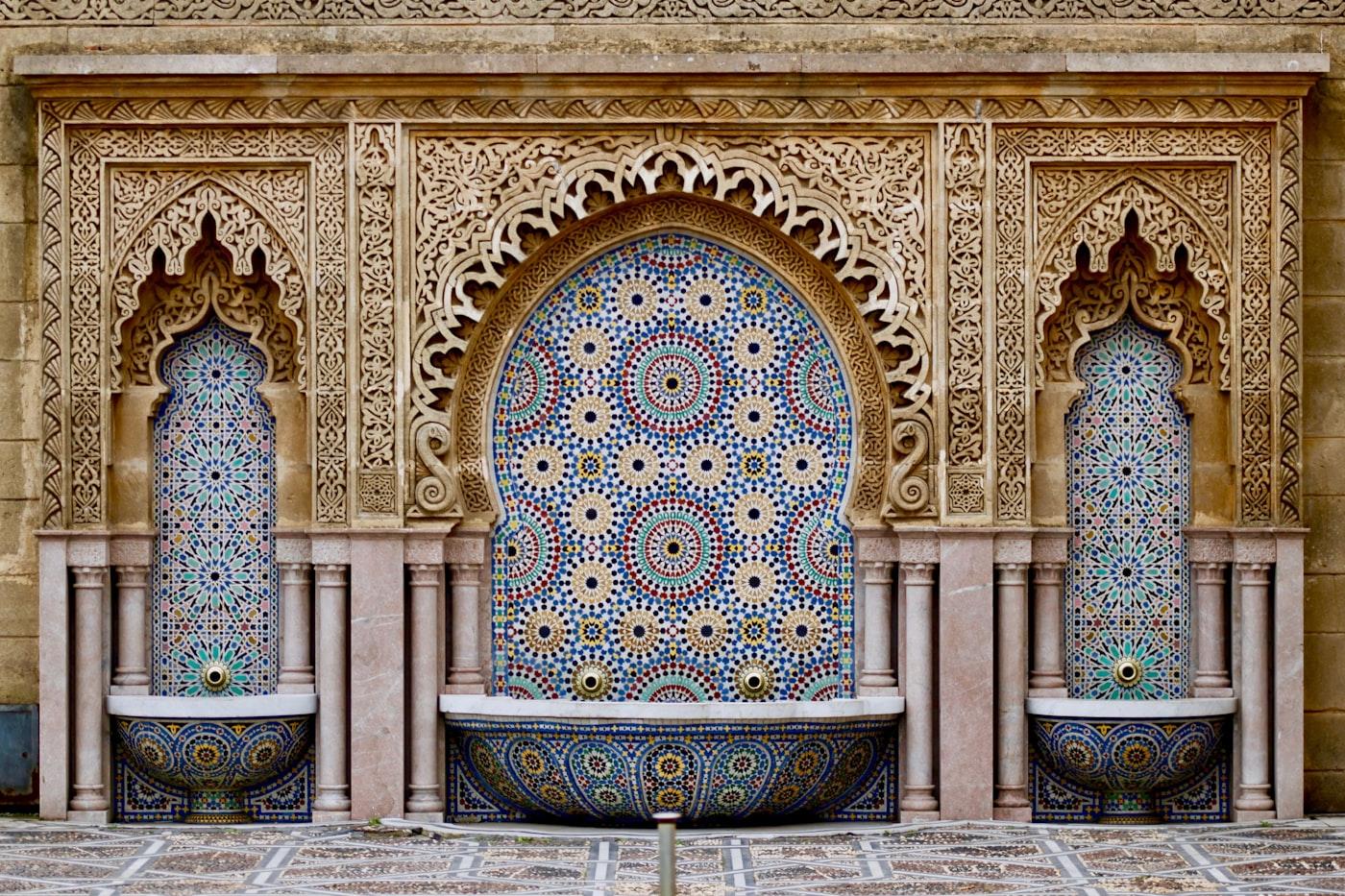 Zellige fountain, Rabat